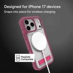 The Rainier phone case is MagSafe compatible ** Black Cherry Pink The Rainier phone case is MagSafe compatible ** Black Cherry Pink