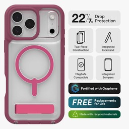 Features and benefits of the Rainier snap phone case ** Black Cherry Pink Features and benefits of the Rainier snap phone case ** Black Cherry Pink