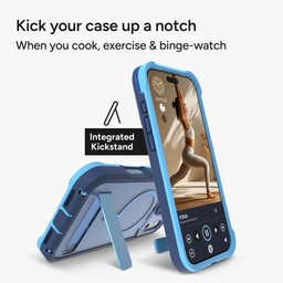The Rainier phone case has an integrated stand for portrait or landscape viewing ** Cobalt Horizon Blue The Rainier phone case has an integrated stand for portrait or landscape viewing ** Cobalt Horizon Blue