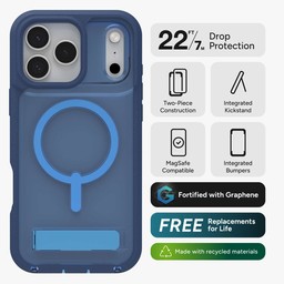 Features and benefits of the Rainier snap phone case ** Cobalt Horizon Blue Features and benefits of the Rainier snap phone case ** Cobalt Horizon Blue