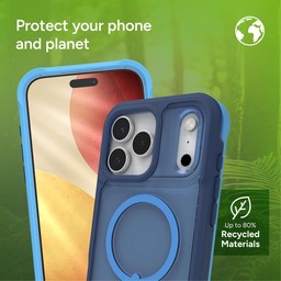 The Rainier phone case is made with recycled materials ** Cobalt Horizon Blue The Rainier phone case is made with recycled materials ** Cobalt Horizon Blue
