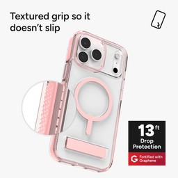 The Santa Cruz phone case has textured grip with 13 feet of drop protection ** Pink Sorbet The Santa Cruz phone case has textured grip with 13 feet of drop protection ** Pink Sorbet