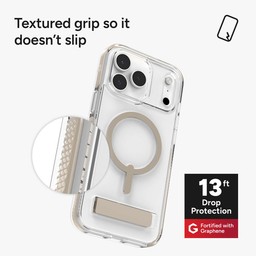 The Santa Cruz phone case has textured grip with 13 feet of drop protection ** Titanium The Santa Cruz phone case has textured grip with 13 feet of drop protection ** Titanium
