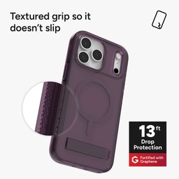 The Santa Cruz phone case has textured grip with 13 feet of drop protection ** Plum Eclipse Purple The Santa Cruz phone case has textured grip with 13 feet of drop protection ** Plum Eclipse Purple