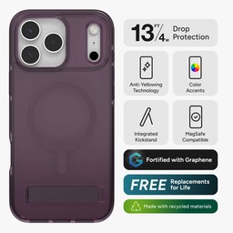 Features and benefits for the Santa Cruz phone case with stand ** Plum Eclipse Purple Features and benefits for the Santa Cruz phone case with stand ** Plum Eclipse Purple