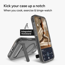 Integrated kickstand for portrait or landscape viewing ** Midnight Black Integrated kickstand for portrait or landscape viewing ** Midnight Black