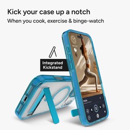 Integrated kickstand for portrait or landscape viewing ** Tranquil Blue Integrated kickstand for portrait or landscape viewing ** Tranquil Blue