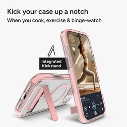 Integrated kickstand for portrait or landscape viewing ** Pink Sorbet Integrated kickstand for portrait or landscape viewing ** Pink Sorbet