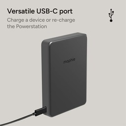 Multi-use USB-C port for charging another device or recharging the Powerstation ** Without Black Multi-use USB-C port for charging another device or recharging the Powerstation ** Without Black