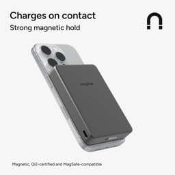 The strong magnet provides charging on contact ** Without Black The strong magnet provides charging on contact ** Without Black