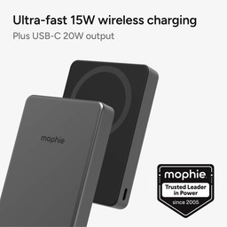 15W wireless charging with USB-C 20W output ** Without Black 15W wireless charging with USB-C 20W output ** Without Black