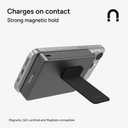 The strong magnet provides charging on contact ** With Black The strong magnet provides charging on contact ** With Black