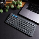 Compact Desktop Keyboard
||The compact ZAGG Pro 12 Keyboard fits in even crowded workspaces, and it
works with a variety of devices and operating systems.