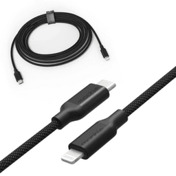mophie exclusive charging cable Lightning to USB-C  (Black) (2024) mophie exclusive charging cable Lightning to USB-C  (Black) (2024)