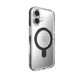 ZAGG Santa Cruz Snap Case with Ringstand for Apple iPhone 16 (Clear/Black ) ZAGG Santa Cruz Snap Case with Ringstand for Apple iPhone 16 (Clear/Black )