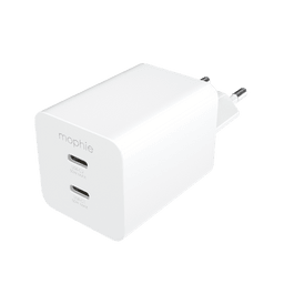 mophie Essentials Power Adapter Dual USB-C-PD-50W (White) EU Adapter mophie Essentials Power Adapter Dual USB-C-PD-50W (White) EU Adapter