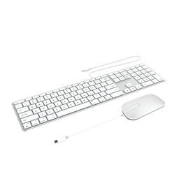 ZAGG wired USB-C Keyboard & Mouse (Silver) ZAGG wired USB-C Keyboard & Mouse (Silver)