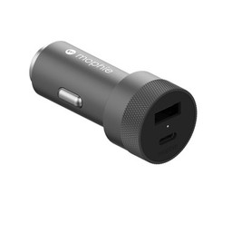 Dual 32W USB-C + USB-A Car Charger
||The USB-C PD port can provides up to 20W of fast-charging power, and the USB-A port can provide up to 12W Dual 32W USB-C + USB-A Car Charger
||The USB-C PD port can provides up to 20W of fast-charging power, and the USB-A port can provide up to 12W