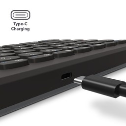 Cable Included for Type-C Charging
||You can also charge the keyboard with the included Type-C charging cable. Cable Included for Type-C Charging
||You can also charge the keyboard with the included Type-C charging cable.