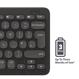 Long Lasting Battery
||The keyboard has a Li-polymer battery that allows for three months of use
before it needs recharging.* Long Lasting Battery
||The keyboard has a Li-polymer battery that allows for three months of use
before it needs recharging.*
