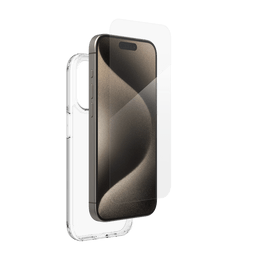 InvisibleShield Glass Elite 360 Screen & Clear Case Bundle iPhone 15 Pro InvisibleShield Glass Elite 360 Screen & Clear Case Bundle iPhone 15 Pro