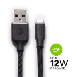 Power Delivery up to 12W
||The USB-A to Lightning cable can deliver up to 12W of power. Power Delivery up to 12W
||The USB-A to Lightning cable can deliver up to 12W of power.