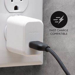 Fast Charge Compatible
||The USB-A to Lightning cable can be used with a PD charger for fast charging and data transfer. Fast Charge Compatible
||The USB-A to Lightning cable can be used with a PD charger for fast charging and data transfer.