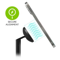 Accurate Magnetic Alignment|| Built-in magnets allow your device to snap into the ideal position for wireless charging on contact. Accurate Magnetic Alignment|| Built-in magnets allow your device to snap into the ideal position for wireless charging on contact.