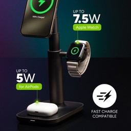 Extendable Stand, Adjustable Head|| The stand extends to 16” and the phone charging pad can be tilted to the perfect angle for video chatting Extendable Stand, Adjustable Head|| The stand extends to 16” and the phone charging pad can be tilted to the perfect angle for video chatting