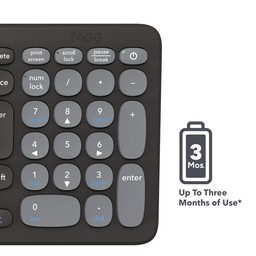 Long Lasting Battery
||The keyboard has a Li-polymer battery that allows for three months of use
before it needs recharging.* Long Lasting Battery
||The keyboard has a Li-polymer battery that allows for three months of use
before it needs recharging.*