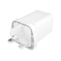mophie Essentials Power Adapter Dual USB-C PD 50W  (White) (UK Adapter) mophie Essentials Power Adapter Dual USB-C PD 50W  (White) (UK Adapter)