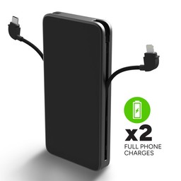 Up to Two Full Phone Charges (2) || Powerstation Plus helps you meet the demands of your day. Up to Two Full Phone Charges (2) || Powerstation Plus helps you meet the demands of your day.