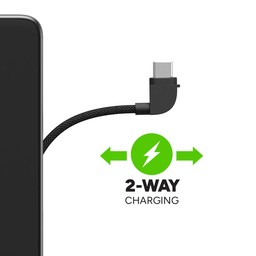 Two-way Charging || The USB-C cable and port can charge your device or recharge the Powerstation Plus. Two-way Charging || The USB-C cable and port can charge your device or recharge the Powerstation Plus.
