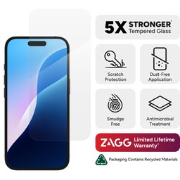 InvisibleShield Glass Elite 360 Bundle (with Clear Case) for Apple iPhone 16 (Clear) InvisibleShield Glass Elite 360 Bundle (with Clear Case) for Apple iPhone 16 (Clear)