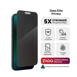 InvisibleShield Glass Elite Privacy Apple iPhone 16+/15+ Screen Protector InvisibleShield Glass Elite Privacy Apple iPhone 16+/15+ Screen Protector