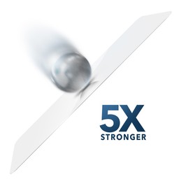 5X Stronger ||Glass Elite is 5x stronger than traditional glass screen protection. 5X Stronger ||Glass Elite is 5x stronger than traditional glass screen protection.