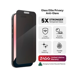 InvisibleShield Glass Elite Privacy Anti-Glare Apple iPhone 16 Pro Screen Protector InvisibleShield Glass Elite Privacy Anti-Glare Apple iPhone 16 Pro Screen Protector