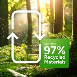 97% Recycled Content||Luxe Snap is made with up to 97% post-consumer recycled materials. 97% Recycled Content||Luxe Snap is made with up to 97% post-consumer recycled materials.