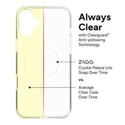 Anti-Yellowing|| Crystal Palace Lite Snap has ClearGuard™ anti-yellowing technology to help the case stay beautifully clear. Anti-Yellowing|| Crystal Palace Lite Snap has ClearGuard™ anti-yellowing technology to help the case stay beautifully clear.