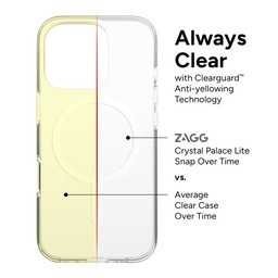 Anti-Yellowing||Crystal Palace Lite Snap has ClearGuard™ anti-yellowing technology to help the case stay beautifully clear. Anti-Yellowing||Crystal Palace Lite Snap has ClearGuard™ anti-yellowing technology to help the case stay beautifully clear.