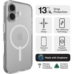 ZAGG Crystal Palace Snap Case for Apple iPhone 16 (Clear) ZAGG Crystal Palace Snap Case for Apple iPhone 16 (Clear)