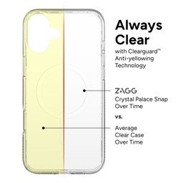 ZAGG Crystal Palace Snap Case for Apple iPhone 16+ (Clear) ZAGG Crystal Palace Snap Case for Apple iPhone 16+ (Clear)