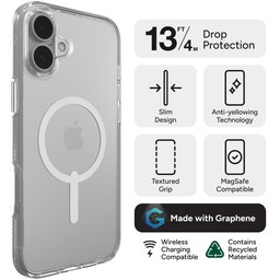 ZAGG Crystal Palace Snap Case for Apple iPhone 16+ (Clear) ZAGG Crystal Palace Snap Case for Apple iPhone 16+ (Clear)