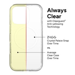 ZAGG Crystal Palace Snap Case for Apple iPhone 16 Pro (Clear) ZAGG Crystal Palace Snap Case for Apple iPhone 16 Pro (Clear)