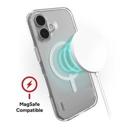 Wireless Charging Compatible|| Crystal Palace Snap with Kickstand is MagSafe compatible and works with most wireless chargers. Wireless Charging Compatible|| Crystal Palace Snap with Kickstand is MagSafe compatible and works with most wireless chargers.