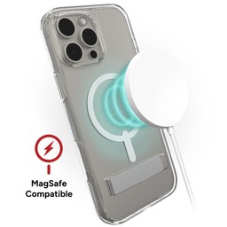 Wireless Charging Compatible||Crystal Palace Snap with Kickstand is MagSafe compatible and works with most wireless chargers. Wireless Charging Compatible||Crystal Palace Snap with Kickstand is MagSafe compatible and works with most wireless chargers.