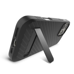 Integrated Kickstand|| This fingernail-friendly kickstand holds the phone at the optimal angle for stability, and it folds back flush with the case. Integrated Kickstand|| This fingernail-friendly kickstand holds the phone at the optimal angle for stability, and it folds back flush with the case.