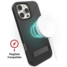 Wireless Charging Compatible|| Denali Snap with Kickstand is MagSafe compatible and works with most wireless charger Wireless Charging Compatible|| Denali Snap with Kickstand is MagSafe compatible and works with most wireless charger