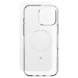 ZAGG Luxe Snap Case & Glass 360 Protect Bundle for Apple iPhone 16 Pro Max (Clear) ZAGG Luxe Snap Case & Glass 360 Protect Bundle for Apple iPhone 16 Pro Max (Clear)
