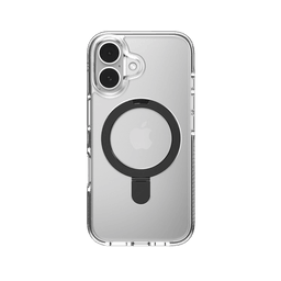 ZAGG Santa Cruz Snap Case with Ringstand for Apple iPhone 16 (Clear/Black ) ZAGG Santa Cruz Snap Case with Ringstand for Apple iPhone 16 (Clear/Black )